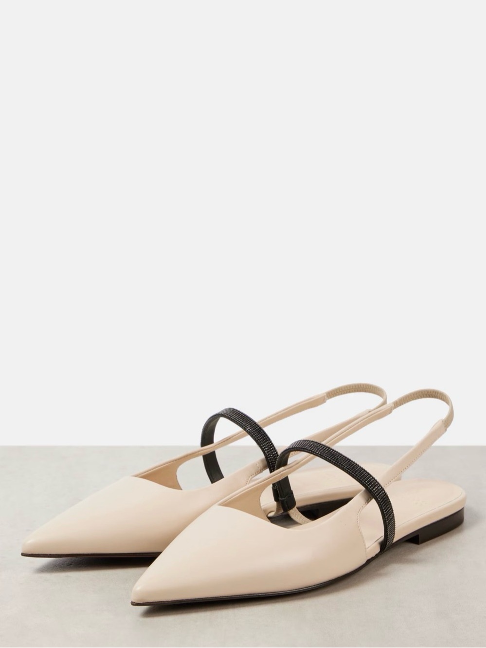 Brunello Cucinelli
Pointy leather sling back pumps
New In Box $1,200MSRP